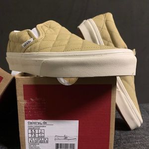 NIB Madewell x Vans SlipOn Quilted Fabric - sz 7